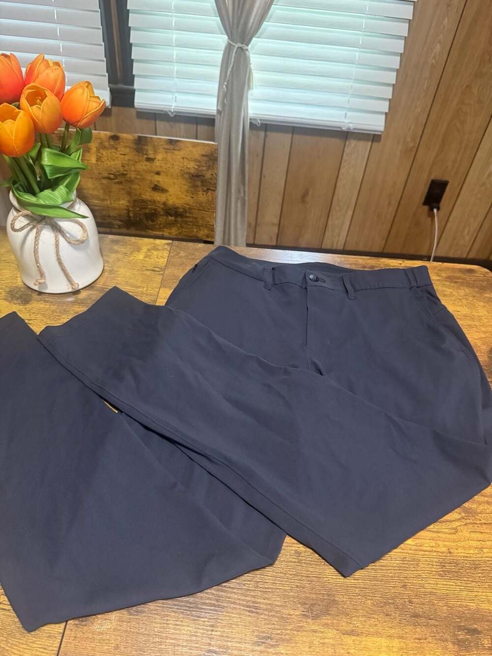 Nobull Men's Performance Chino Pants, Navy, Size 31/32
